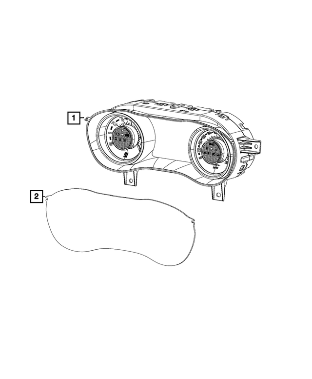 68547893AA - Electrical: Instrument Panel Cluster for Mopar Image image