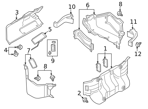 Interior Trim - Rear Body for 2019 Fiat 124 Spider #0