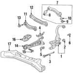 52675SV7A00 - : Trailing Arm Bracket for Honda: Accord Image