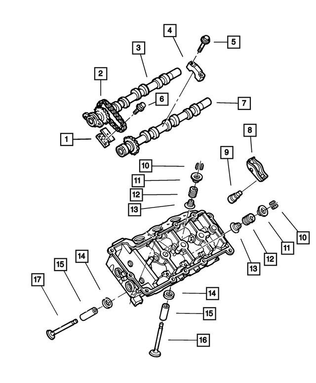 4663721 - 2.7L Gas; Engine: Valve Spring Retainer for Mopar Image image
