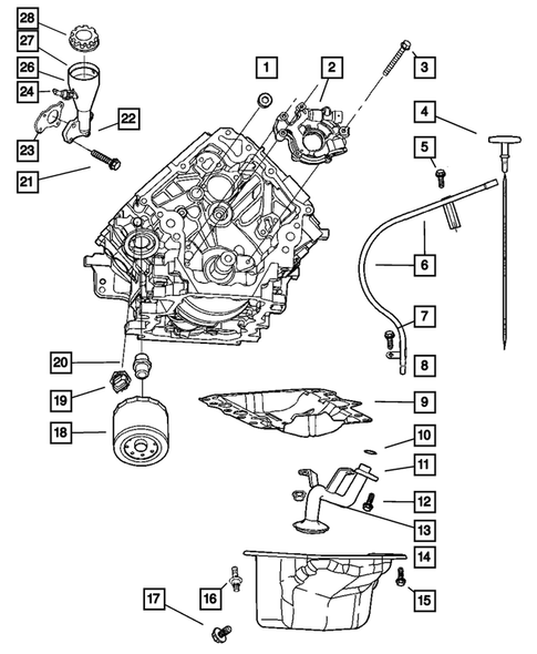 Engine Oiling for 2006 Jeep Commander #0