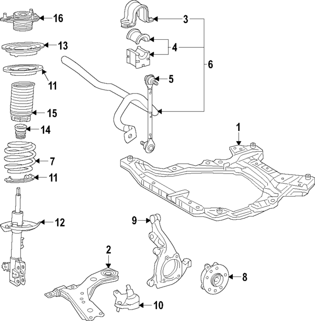 485208Z384 - : Strut for Lexus Image