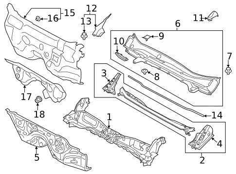 Cowl for 2023 Subaru Crosstrek #0