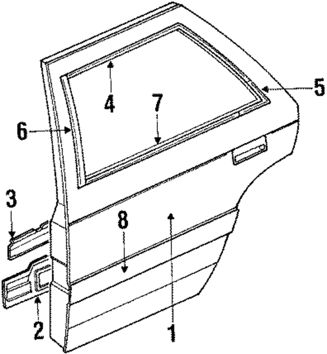 76805SE7013 - : Belt Weather-Strip for Acura Image