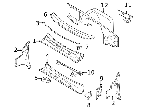 Cowl for 2021 Ford E-450 Super Duty #0