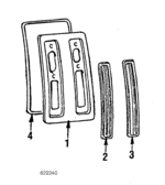 MB361459 - Body: Louver for Mitsubishi: Starion Image