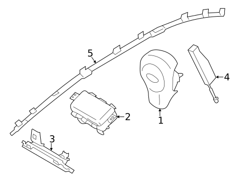 Air Bag Components for 2022 Subaru Impreza #1
