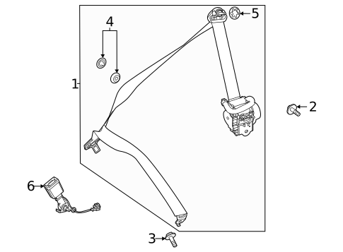 Third Row Seat Belts for 2022 Mercedes-Benz GLB 35 AMG&reg; #0