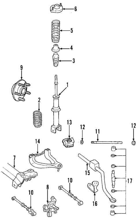 Rear Suspension for 2005 Dodge Stratus #1