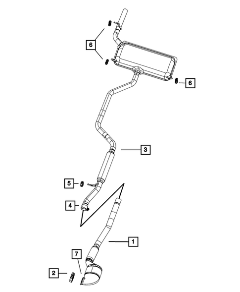Exhaust System for 2007 Chrysler Sebring #3