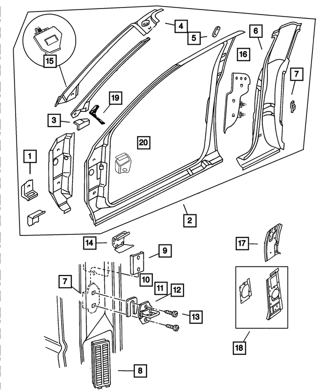 « 4490835AC –  : Ceinture Baudrier Renfort pour Mopar Image »