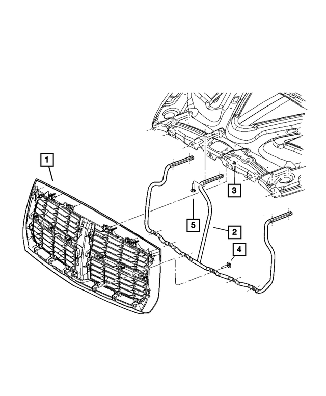 5JK361YBAA - Cooling: Radiator Grille for Mopar Image image