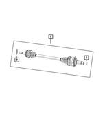 52123971AD - : Axle Half Shaft, Left for Dodge: Challenger Image