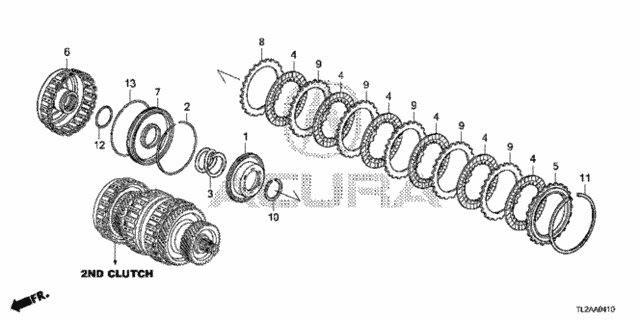 AT Clutch (2nd) (L4) for 2014 Acura TSX #0