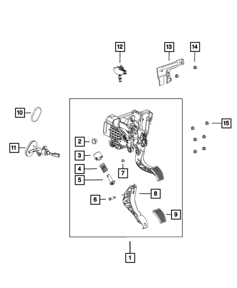 Clutch Pedals for 2016 Fiat 500X #0