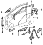 20749625 - Body: Door Glass for GM Image