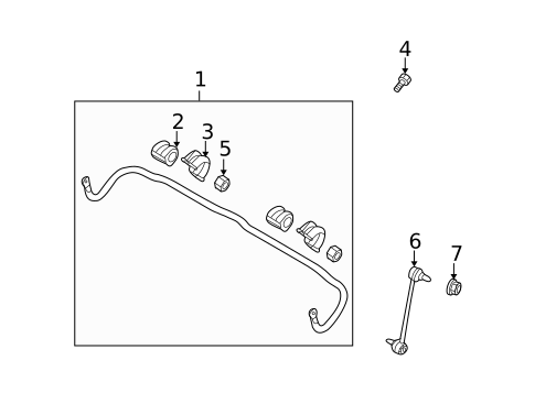 Stabilizer Bar & Components for 2013 Kia Soul #0