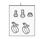 1C0075711B - Body: Splash Guard Kit Mount Kit for Volkswagen: Beetle Image