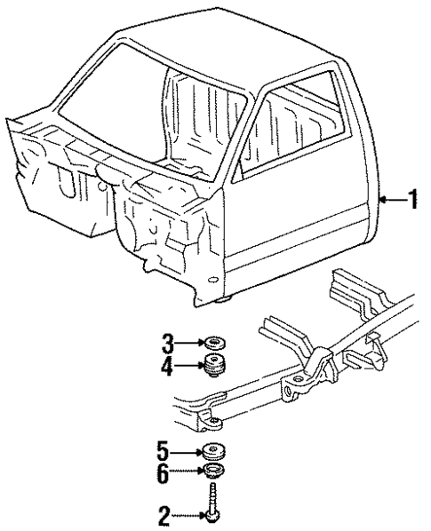 Cab Assembly for 1997 Isuzu Hombre #0