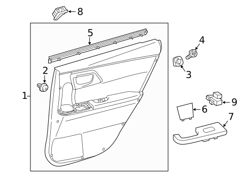 Rear Door for 2017 Toyota Corolla iM #3