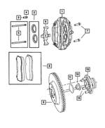 68248388AA - : Disc Brake Caliper Assembly, Right for Mopar Image