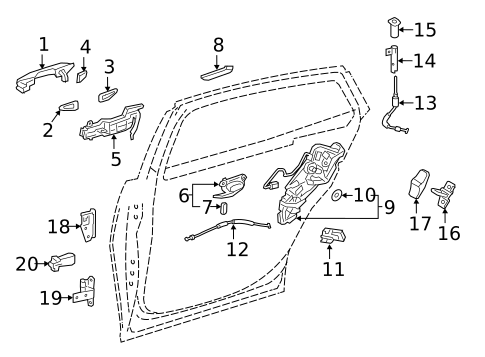 Lock & Hardware for 2018 Lexus LS500 #0