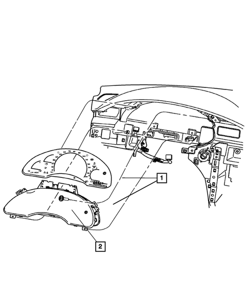 Instrument Panel Cluster for 2007 Chrysler Pacifica #0