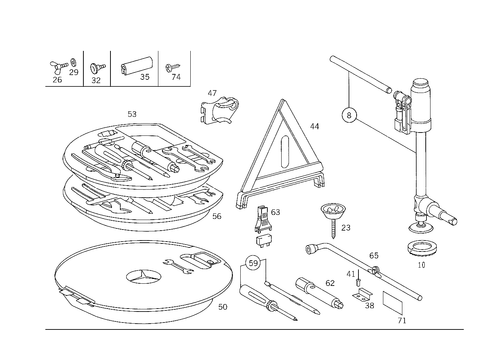 Tools and Accessories for 1985 Mercedes-Benz 500SEL #2