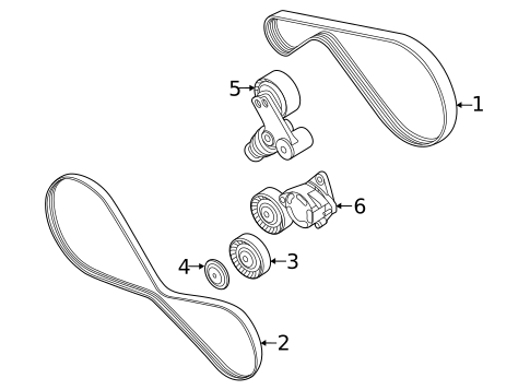 Belts & Pulleys for 2023 Audi SQ8 #0