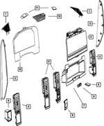 68139491AA - Interior Trim: Instrument Panel Bracket for Mopar Image