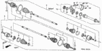 44014S0KC11 - Chassis: JOINT SET, OUTBOARD for Honda Image