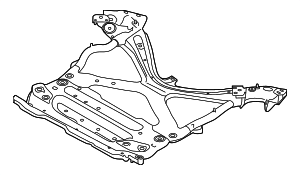8W1399347H - Suspension: Suspension Subframe Crossmember for Audi Image