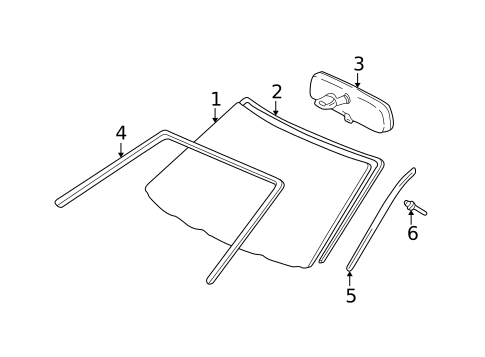 Reveal Moldings for 1999 Toyota Sienna #0
