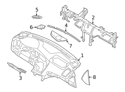 Instrument Panel for 2012 Kia Optima #0