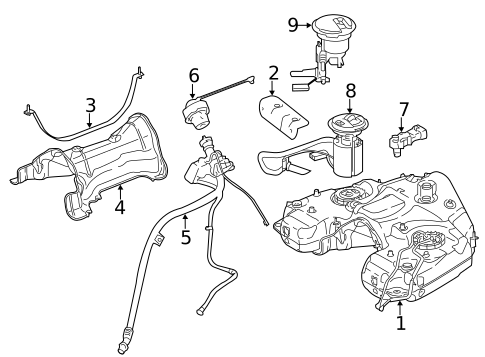 Fuel System Components for 2012 Mercedes-Benz R350 #0