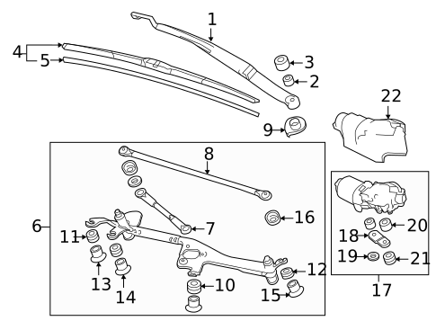 Wiper Components for 2011 Honda CR-Z #0