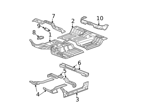 Floor - Cab for 2004 Dodge Ram 3500 #0