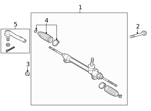 Steering Gear & Linkage for 2014 Toyota Camry #1