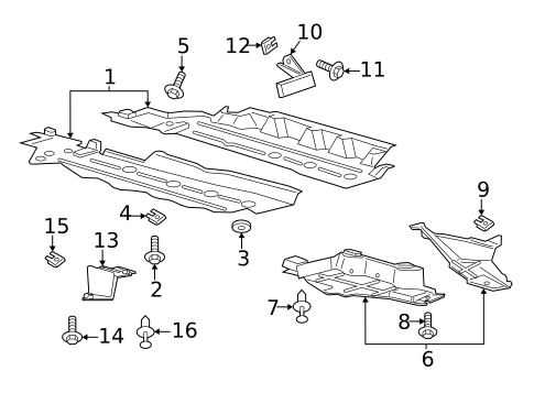 Under Cover & Splash Shields for 2019 Lincoln Nautilus #1