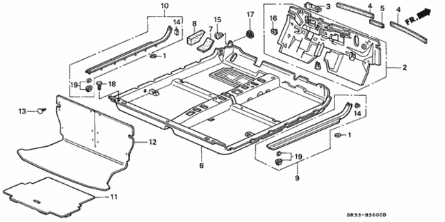 Floor Mat for 1995 Honda Civic #0