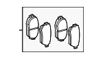 446530480 - : Disc Brake Pad Set Front for Lexus Image
