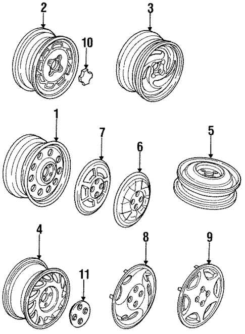 Wheels for 1994 Saturn SL2 #0