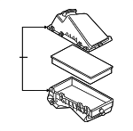 8L0133837B - Engine: Air Cleaner Assembly for Volkswagen: Jetta Image