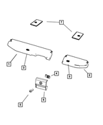 1NN511K2AA - Interior Trim: Storage Bin Lid for Dodge: Ram 1500, Ram 2500, Ram 3500 | Ram: 1500, 2500 Image