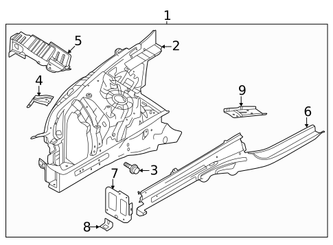 Structural Components & Rails for 2024 Genesis G90 #0