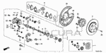 1473TR0A01 - Chassis: CALIPER SET, RR. for Acura Image