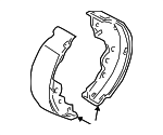 440604Z025 - Brakes: Brake Shoes for Nissan: Sentra Image