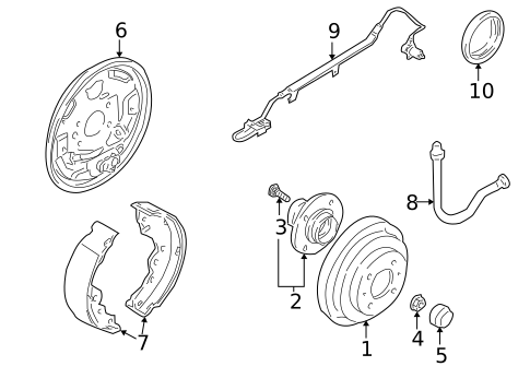 Rear Brakes for 2002 Nissan Sentra #0