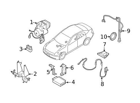 Anti-Lock Brakes for 2003 INFINITI G35 #0