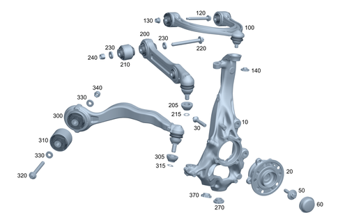 Steering Knuckle and Transverse Control Arm for 2026 Mercedes-Benz C63 AMG S E Performance #0
